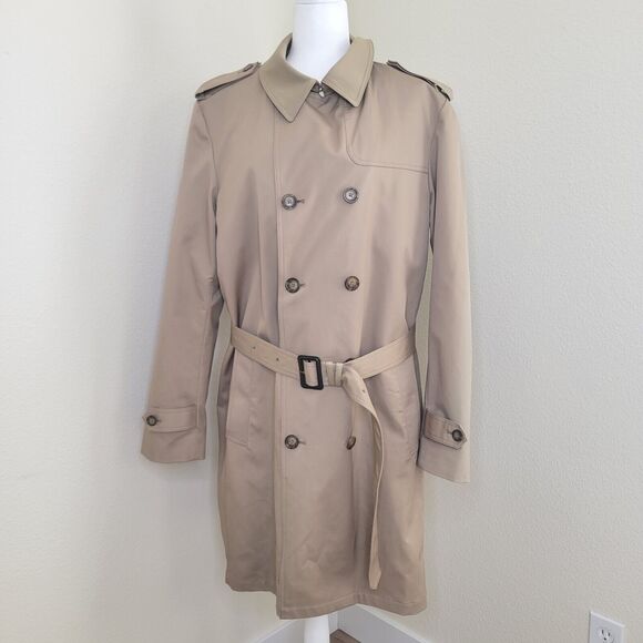 Ralph Lauren Other - Lauren Ralph Lauren Men's 42L Tan Trench Coat Long Classic Coat Removable Lining